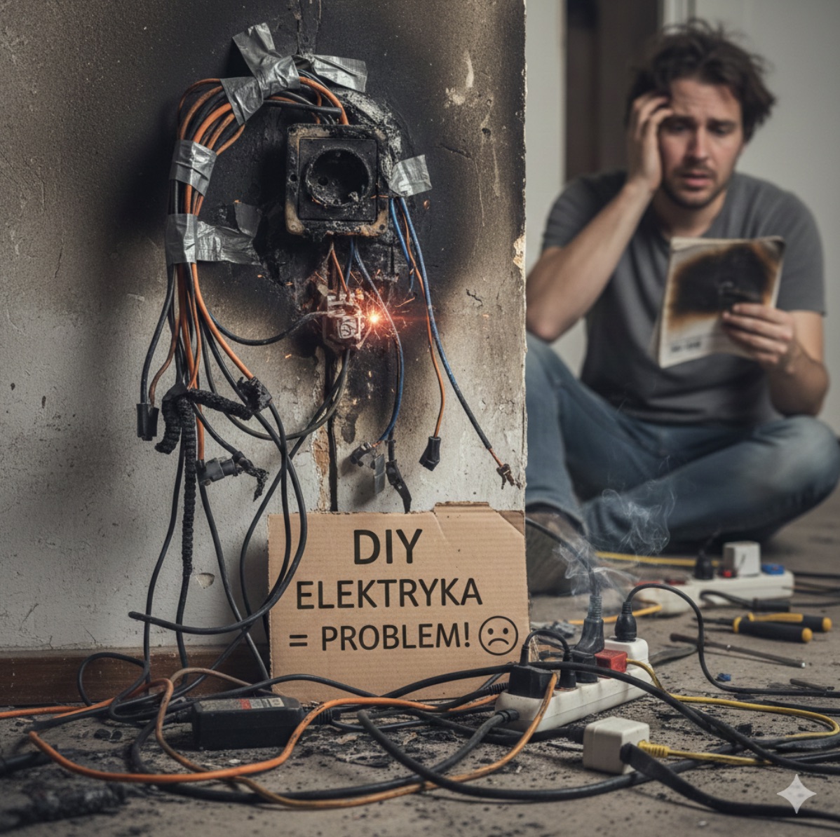 Dlaczego część prac remontowych warto zrobić samemu, ale elektrykę zostawić profesjonalistom?